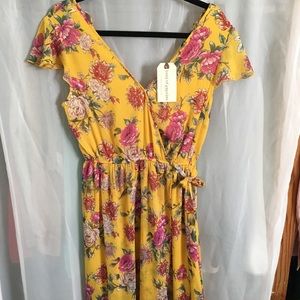 NWT BAND OF GYPSIES Vintage Maxi Dress